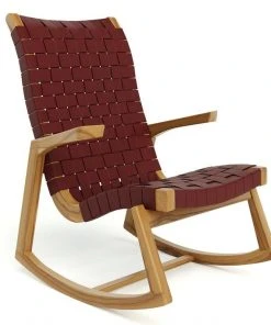 Masaya & Co. Amador Leather Rocking Chair