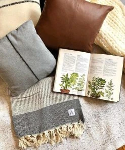 Amante Marketplace Best Sellers Magis Diamond Turkish Blanket - Black