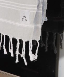 Amante Marketplace Home Goods Teleios Turkish Hand Towel - Gray