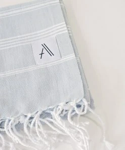 Amante Marketplace Home Goods Teleios Turkish Hand Towel - Gray