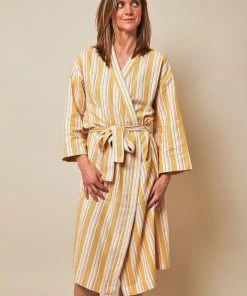 Anatolico Best Sellers Boho Mustard Unisex Turkish Robe