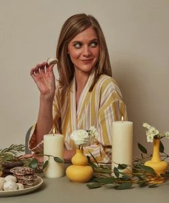 Anatolico Boho Mustard Short Turkish Robe