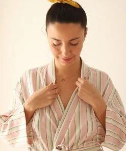 Anatolico Towels + Bath Mats Lily Unisex Turkish Robe