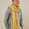 Anatolico Matia Turkish Blanket / Scarf - Mustard