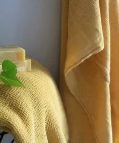 Anatolico Waffle Weave Turkish Towel - Mustard