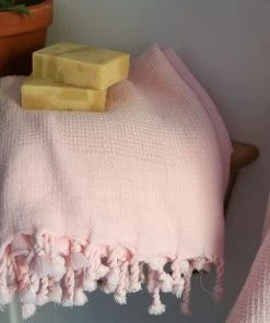 Anatolico Best Sellers Waffle Weave Turkish Towel - Pink