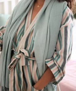 Anatolico Home Goods Waffle Weave Turkish Towel - Powder Blue