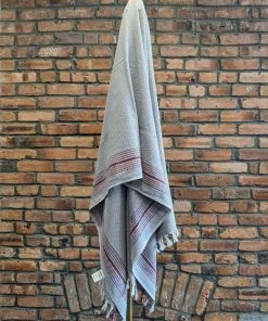 Anatolico Matia Turkish Blanket / Scarf - Gray