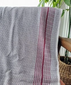 Anatolico Matia Turkish Blanket / Scarf - Gray