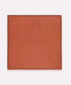 Anchal Pin Stitch Napkin Set - Rust Kitchen + Dining