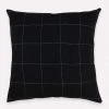 Anchal Grid Stitch Throw Pillow - Charcoal Home Goods