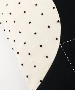 Anchal Lunar Dot Lumbar Pillow - Charcoal