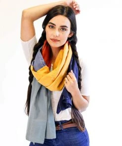 Anchal Accessories Rainbow Colorblock Scarf