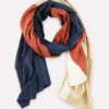 Anchal Accessories Rust Colorblock Scarf