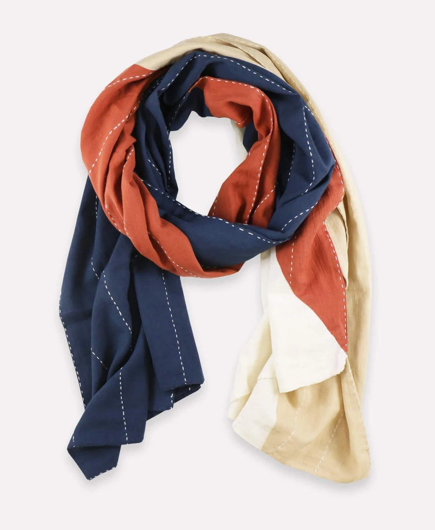 Anchal Accessories Rust Colorblock Scarf Anchal Accessories Rust Colorblock Scarf