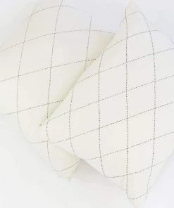 Anchal Home Goods Diamond Stitch Euro Throw Pillow - Bone