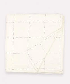 Anchal Home Goods Grid Stitch Quilt Bedding