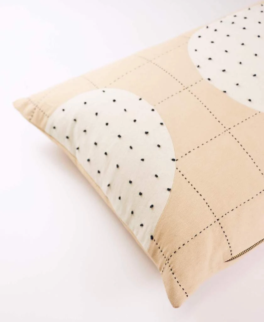 Anchal Lunar Dot Lumbar Pillow - Ivory Home Goods Anchal Lunar Dot Lumbar Pillow - Ivory Home Goods