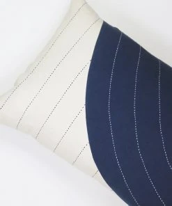 Anchal Home Goods Curve Lumbar Pillow - Navy