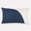 Anchal Home Goods Curve Lumbar Pillow - Navy