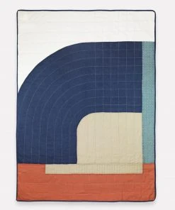 Anchal Autumn Curve Throw Blanket Home Goods