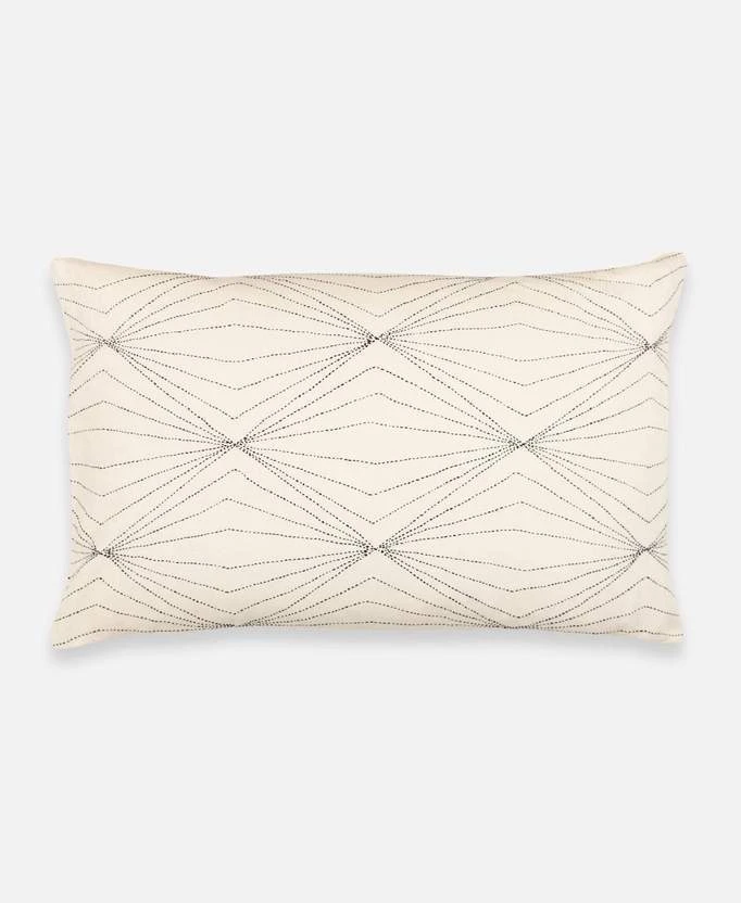 Anchal Home Goods Prism Lumbar Pillow - Bone 1 Anchal Home Goods Prism Lumbar Pillow - Bone