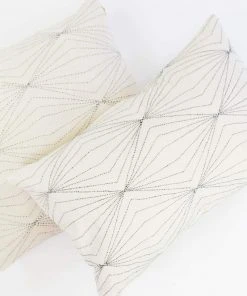 Anchal Home Goods Prism Lumbar Pillow - Bone 8 Anchal Home Goods Prism Lumbar Pillow - Bone