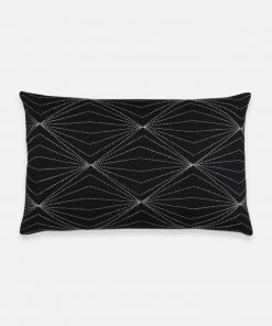 Anchal Home Goods Prism Lumbar Pillow - Charcoal