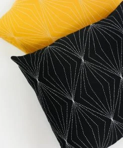 Anchal Prism Throw Pillow - Charcoal