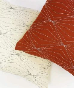 Anchal Prism Throw Pillow - Rust Home Goods