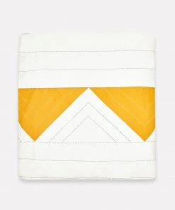 Anchal Home Goods Triangle Duvet Cover - Mustard