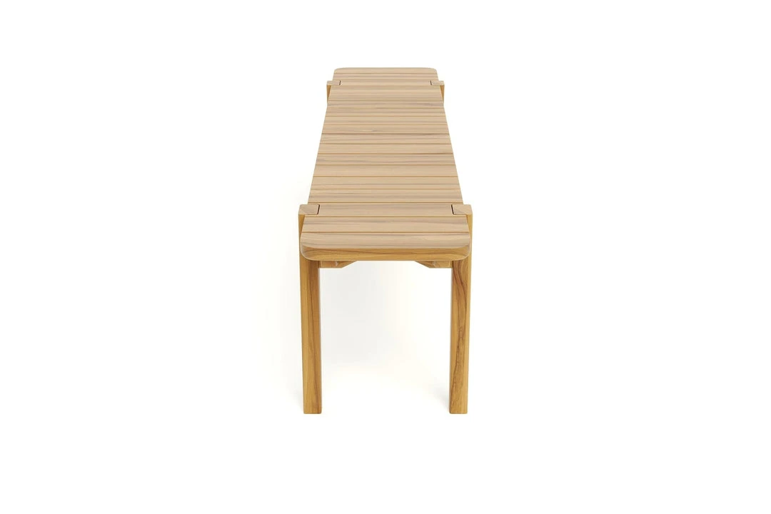 Masaya & Co. Furniture Apanas Slatted Top Outdoor Bench Masaya & Co. Furniture Apanas Slatted Top Outdoor Bench