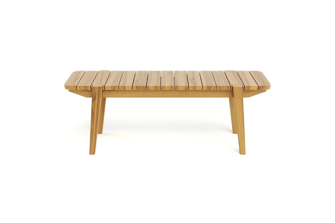 Masaya & Co. Furniture Apanas Slatted Top Outdoor Bench Masaya & Co. Furniture Apanas Slatted Top Outdoor Bench