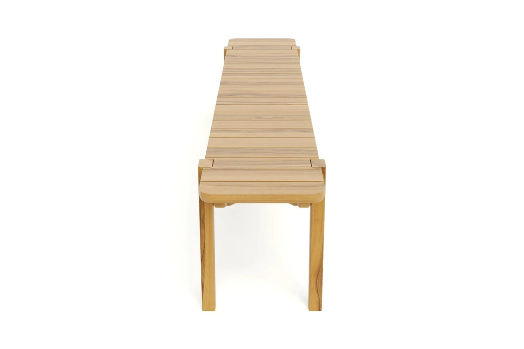Masaya & Co. Furniture Apanas Slatted Top Outdoor Bench Masaya & Co. Furniture Apanas Slatted Top Outdoor Bench