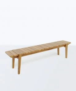 Masaya & Co. Furniture Apanas Slatted Top Outdoor Bench