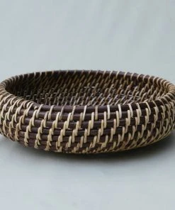 Amara Apple Rattan Bowl