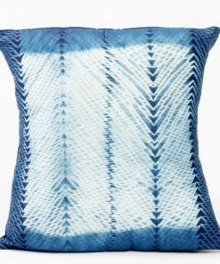 Studio Variously Ara Silk Throw Pillow - Indigo