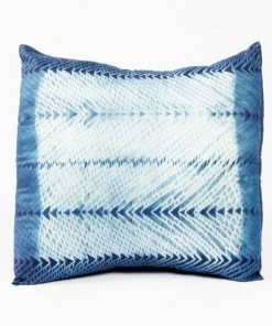 Studio Variously Ara Silk Throw Pillow - Indigo