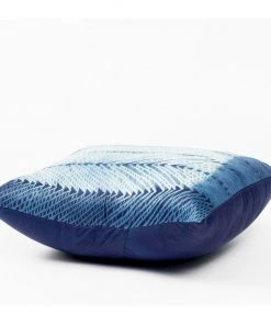 Studio Variously Ara Silk Throw Pillow - Indigo