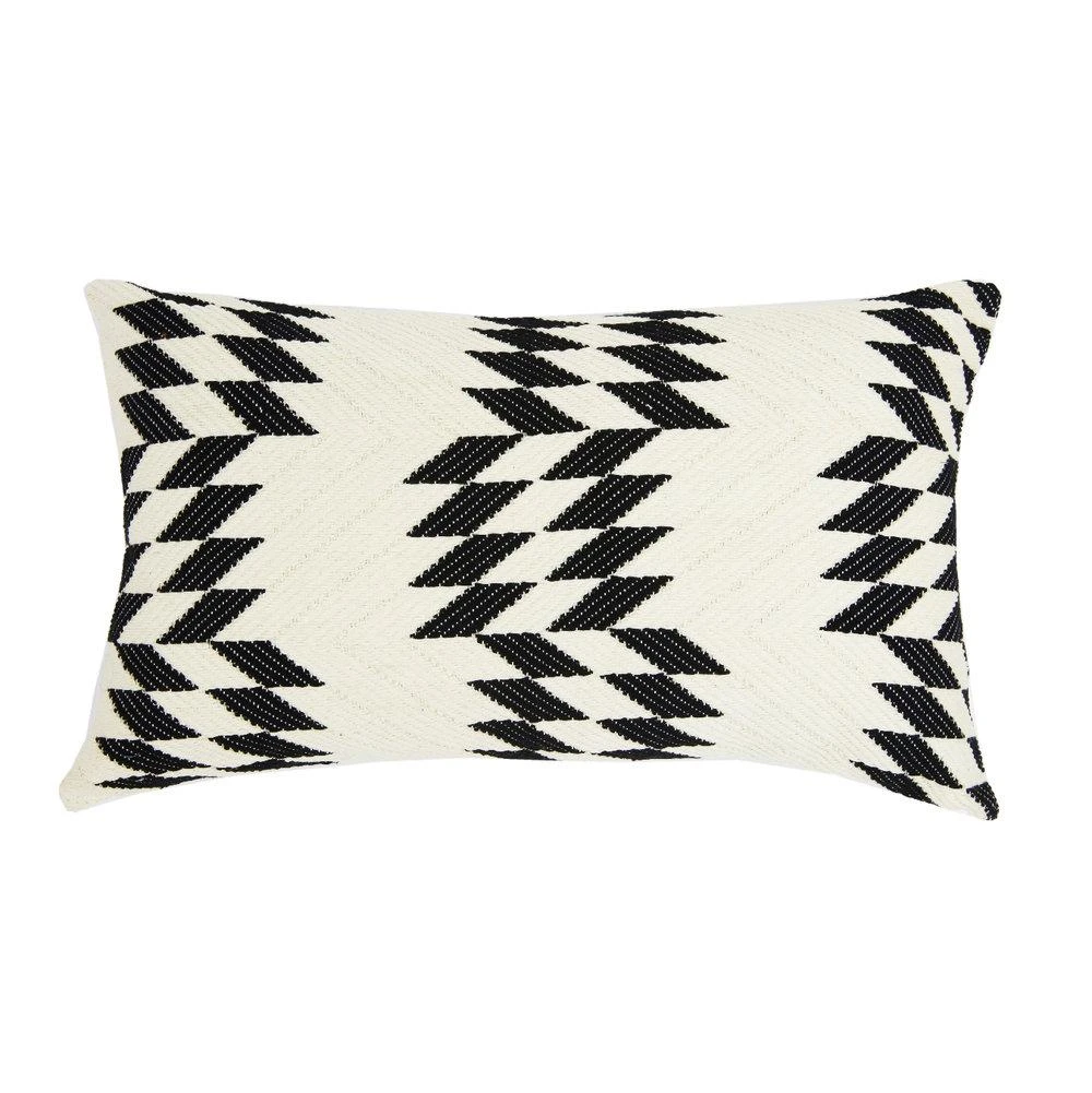 Archive New York Almolonga Lumbar Pillow - White Quilt Archive New York Almolonga Lumbar Pillow - White Quilt