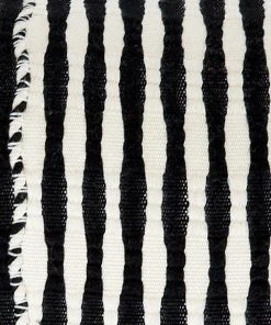 Archive New York Antigua Throw Pillow - Black + White Striped Home Goods