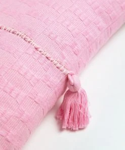 Archive New York Home Goods Antigua Lumbar Pillow - Baby Pink