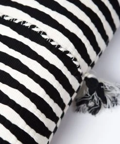 Archive New York Antigua Lumbar Pillow - Black + White 3 Archive New York Antigua Lumbar Pillow - Black + White