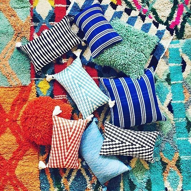 Archive New York Antigua Lumbar Pillow - Black + White Archive New York Antigua Lumbar Pillow - Black + White