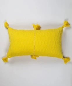 Archive New York Home Goods Antigua Lumbar Pillow - Bright Yellow