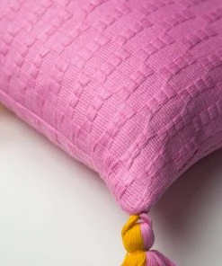 Archive New York Antigua Lumbar Pillow - Bubblegum + Orange Handcrafted