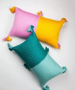 Archive New York Antigua Lumbar Pillow - Bubblegum + Orange Handcrafted