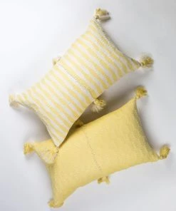 Archive New York Home Goods Antigua Lumbar Pillow - Butter Yellow