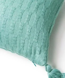 Archive New York Home Goods Antigua Lumbar Pillow - Faded Aqua