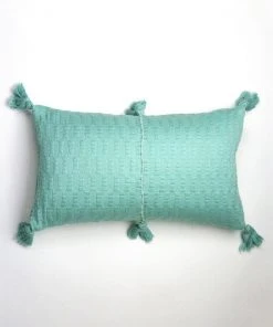 Archive New York Home Goods Antigua Lumbar Pillow - Faded Aqua